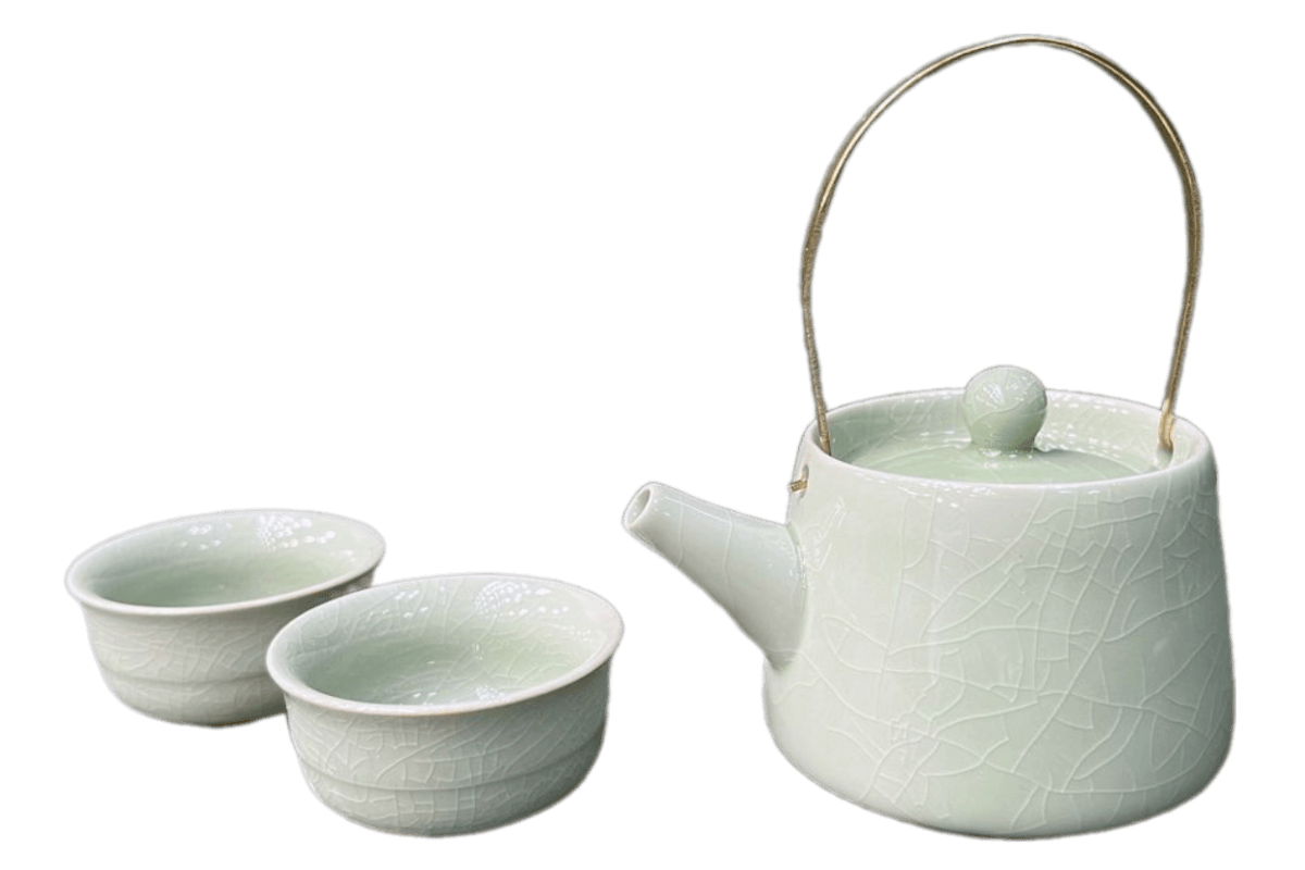 Traditional Chinese Jade Gong Fu Tea Set