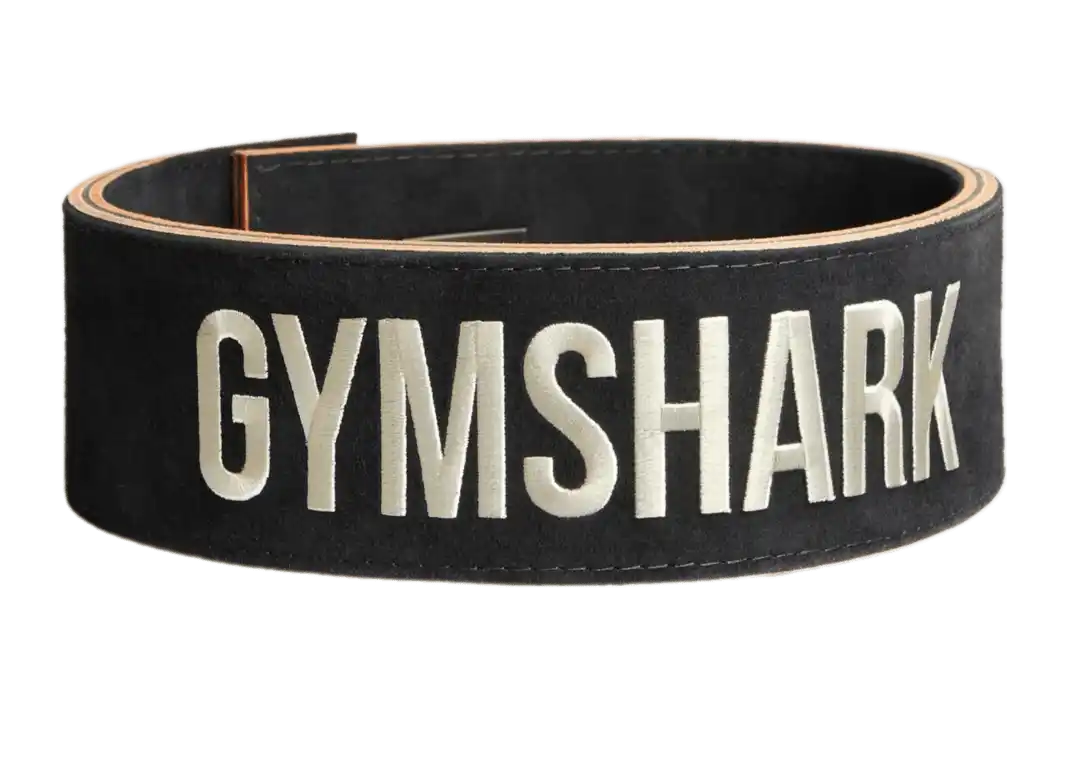 Gymshark Lever Lifting Belt - Black/Ecru White