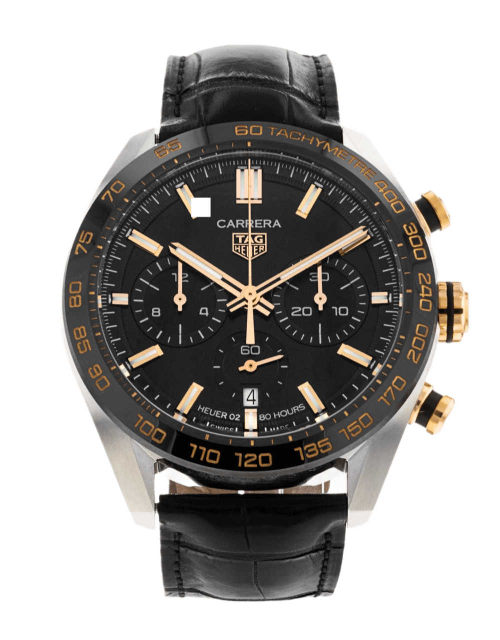 Tag Heuer Carrera Black Dial - 44mm, Steel and Rose Gold (2022)