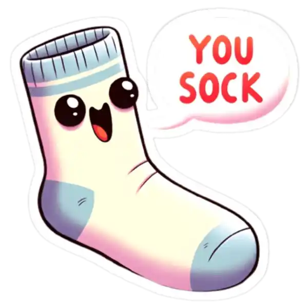You Sock Sticker