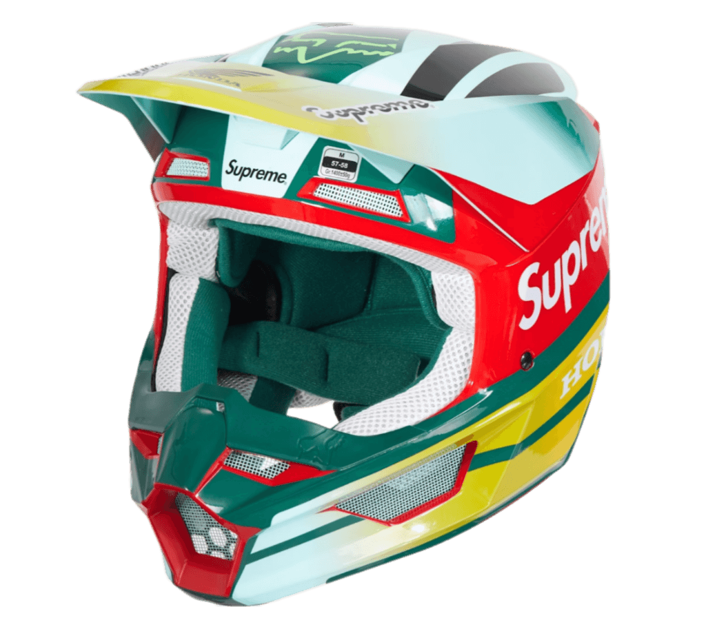 Supreme Honda Fox Racing V1 Helmet - Moss
