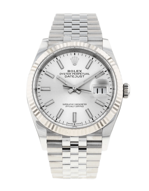 Rolex Datejust Silver Dial - 36mm, Steel and White Gold (2022)
