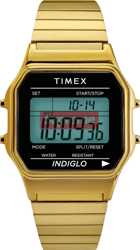 Supreme Timex Digital Watch - Gold