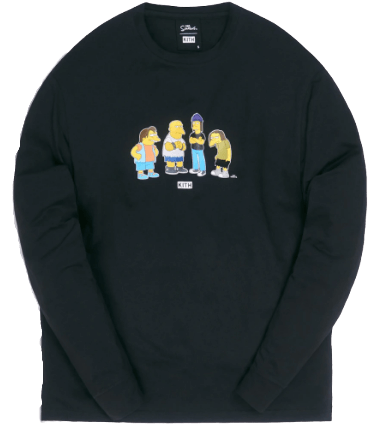 Kith x The Simpsons Bullies L/S Tee - Black