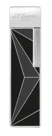 Dupont Twiggy Black/Chrome Fire X Lighter