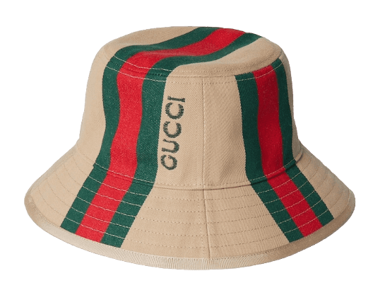 Gucci Bucket Hat With Web - Camel