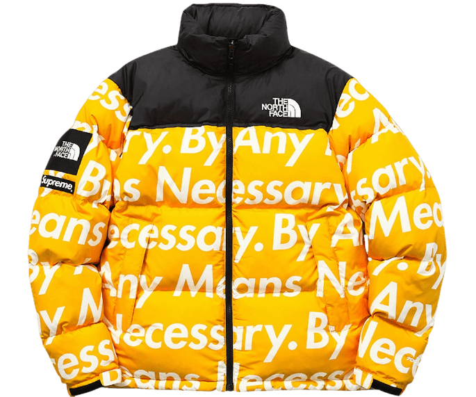 Supreme The North Face By Any Means Nuptse Jacket - Yellow