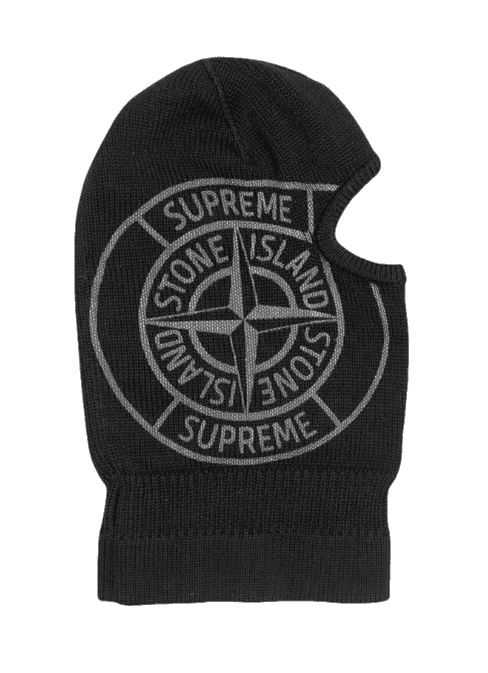 Supreme Stone Island Glow Knit Balaclava - Black