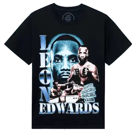 Anti Social Social Club x UFC Leon Edwards Tee - Black
