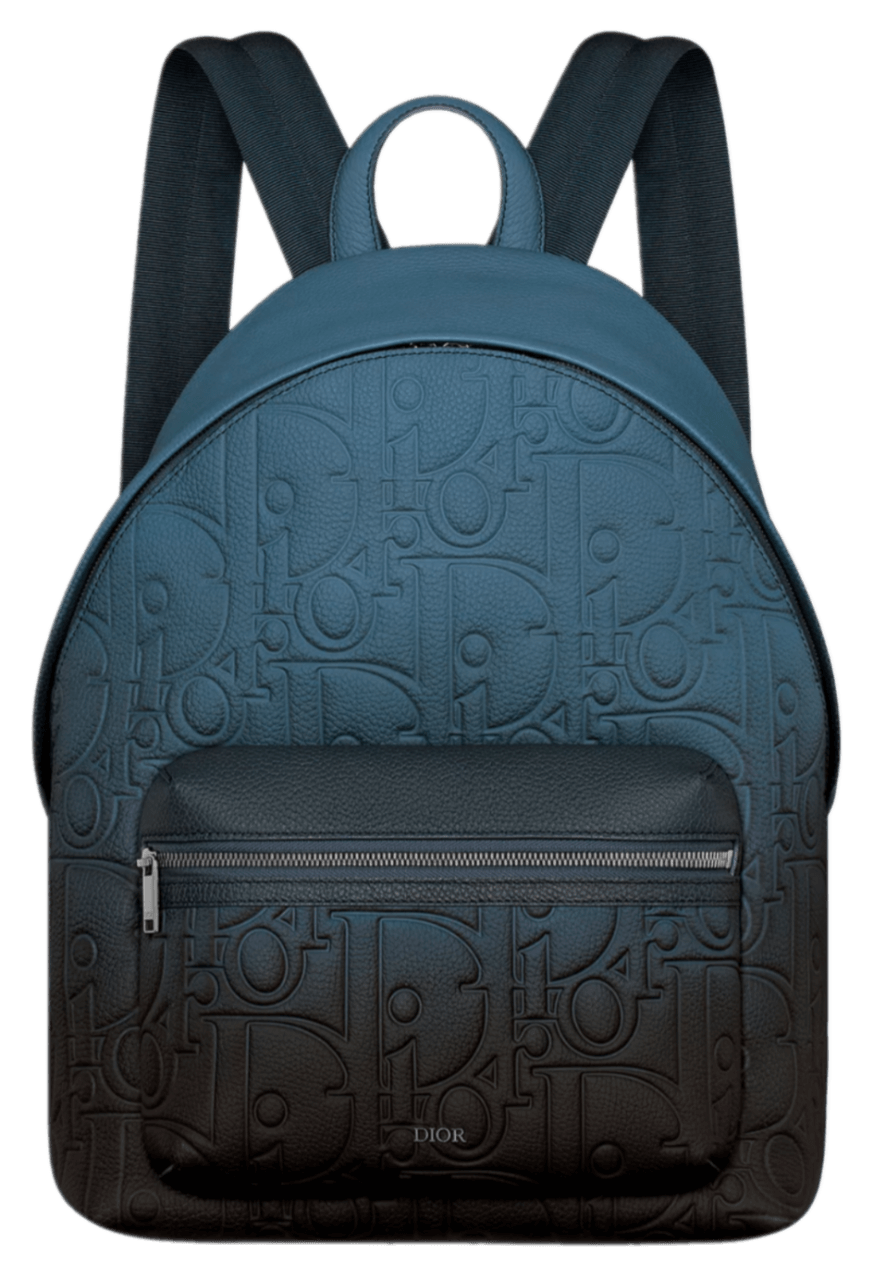 Dior Rider 2.0 Zipped Backpack - Blue-Black Gradient Dior Gravity Leather and Blue-Black Gradient Grained Calfskin