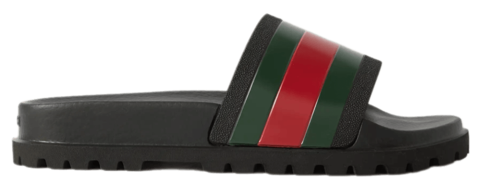 Gucci Rubber Slides - Red/Green