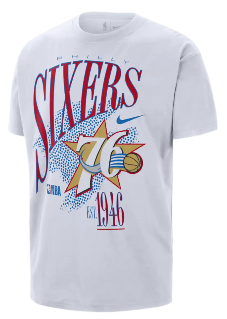 Philadelphia 76ers Hardwood Classics Nike NBA T-Shirt - White