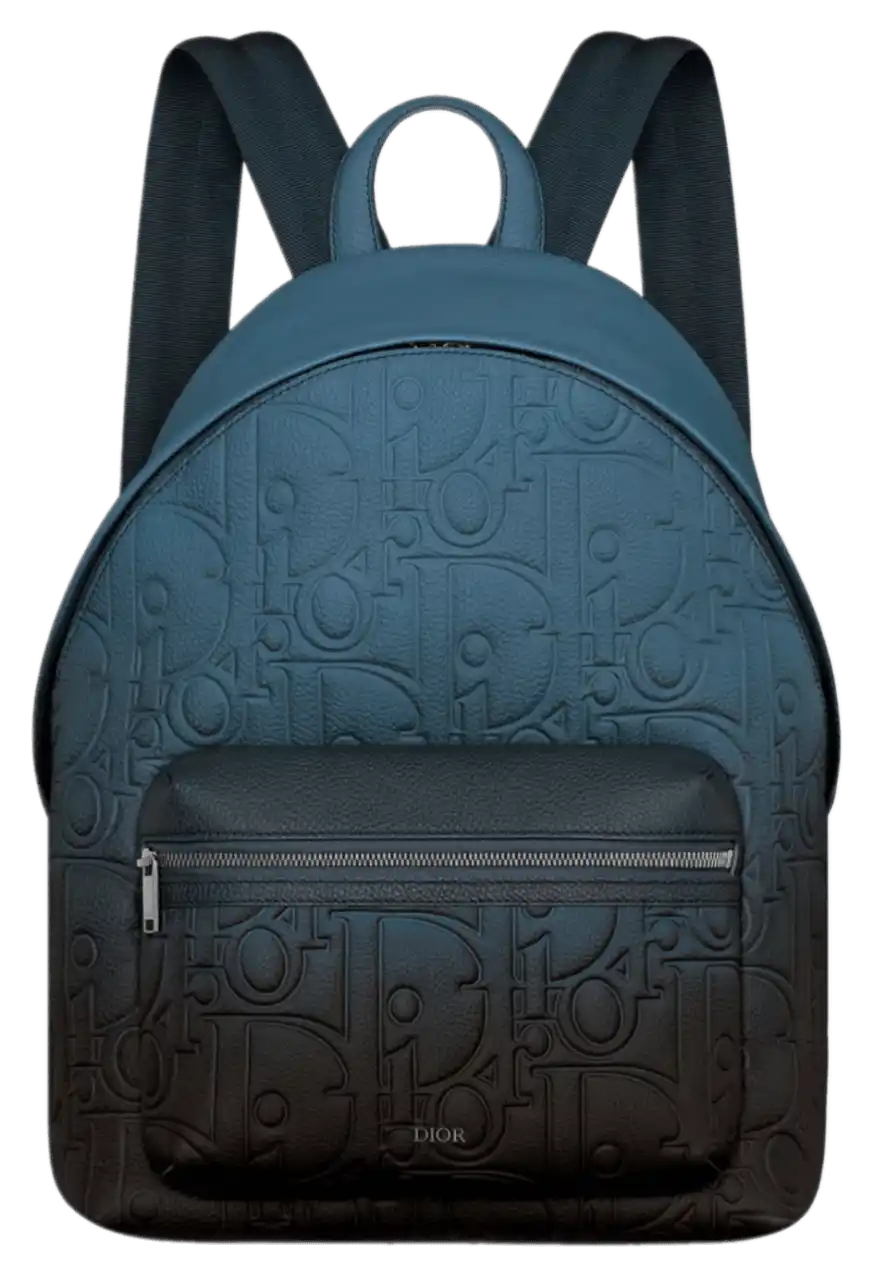 Dior Rider 2.0 Zipped Backpack - Blue-Black Gradient Dior Gravity Leather and Blue-Black Gradient Grained Calfskin