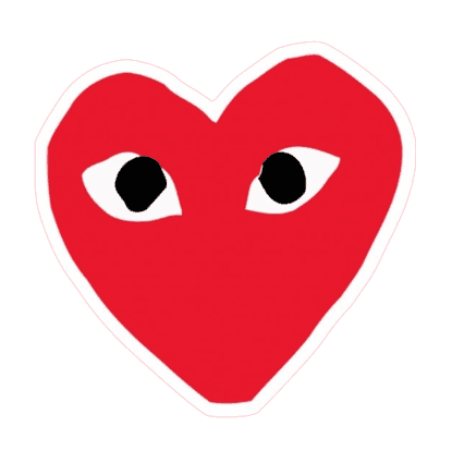 Comme Des Garcons Logo Sticker