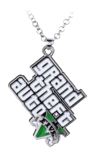 Classic GTA Necklace GTA V Logo White