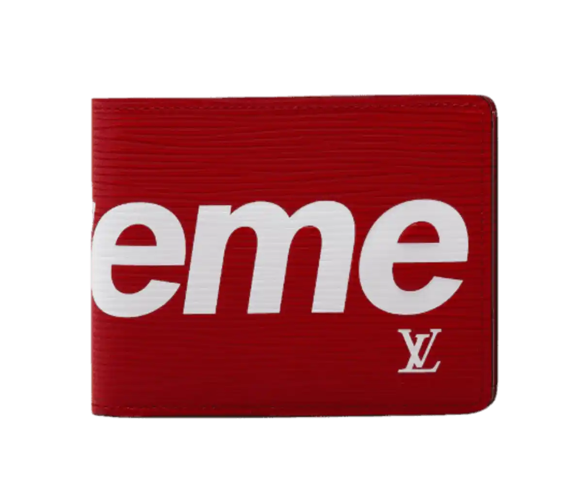 Louis Vuitton x Supreme Slender Wallet - Epi Red