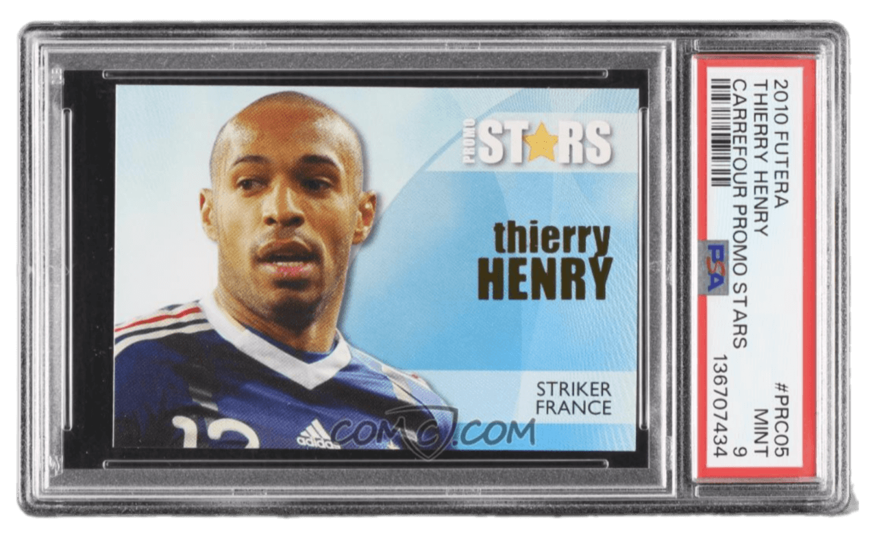 2010 Futera Carrefour Promo Stars - #PRC05 - Thierry Henry PSA 9 MINT