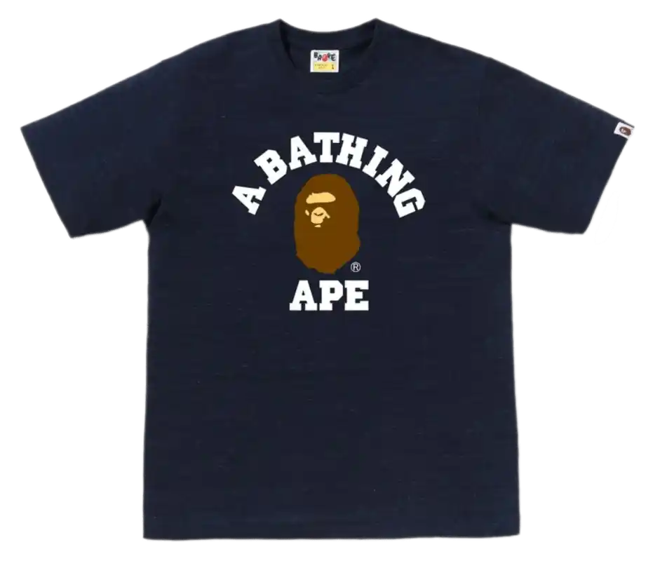 BAPE College Tee - Navy