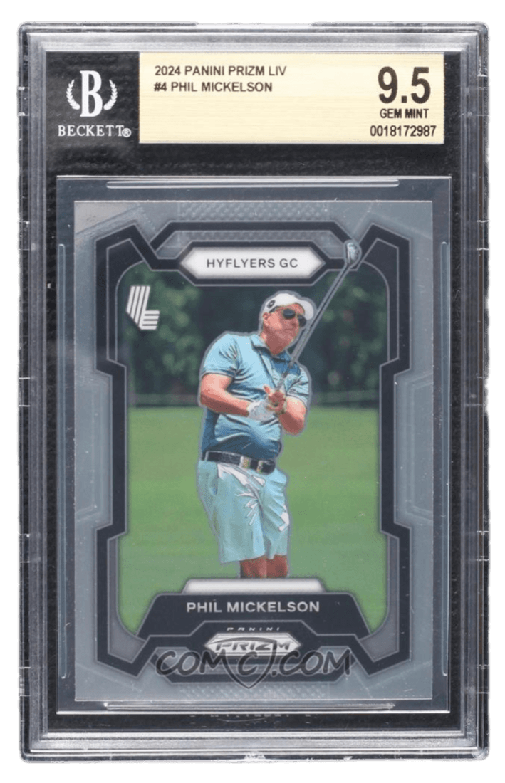 2024 Panini Prizm LIV Golf - #4.1 - Phil Mickelson BGS 9.5
