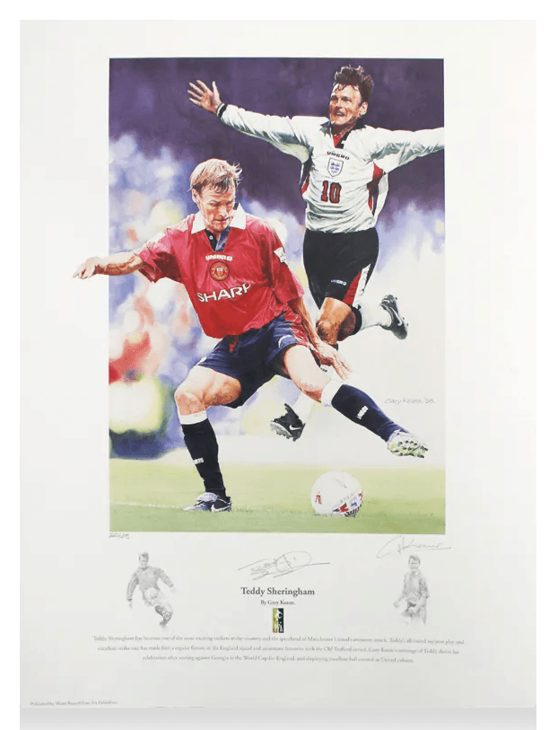 Teddy Sheringham Signed Montage Print