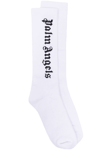 Palm Angels Gothic Intarsia Logo Socks