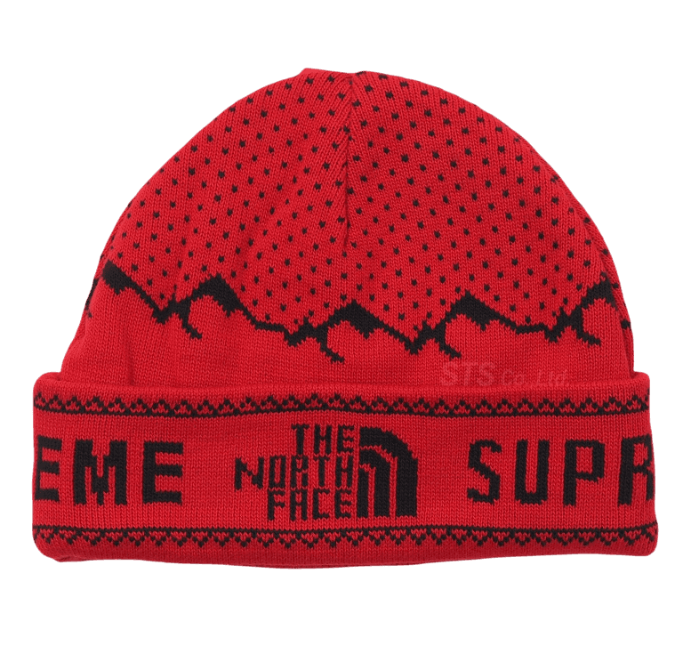Supreme The North Face Fold Beanie - Red