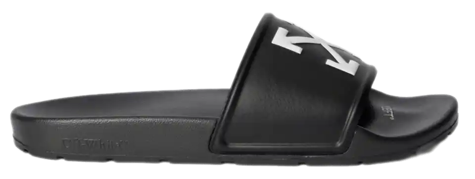 Off-White Arrow Slide Sandals - Black/White