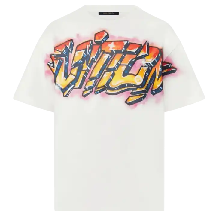 Louis Vuitton Vuitton Graffiti T-shirt - Milky White
