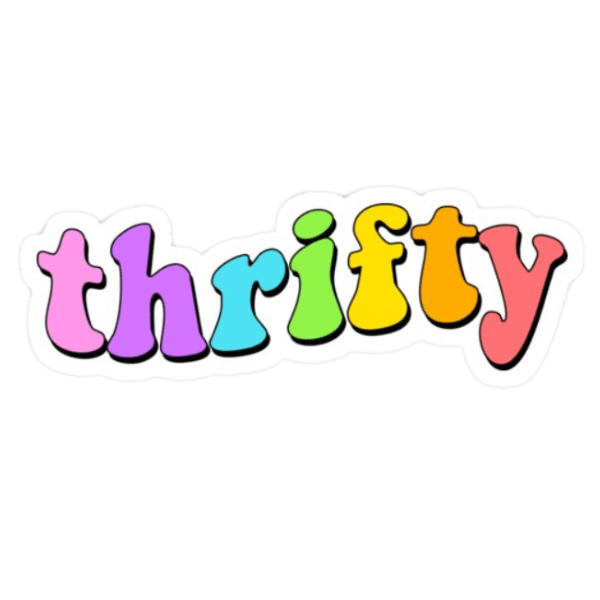 Thrifty Sticker
