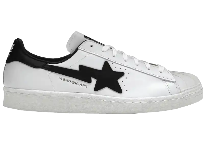 adidas Superstar 80s - Bape White Black