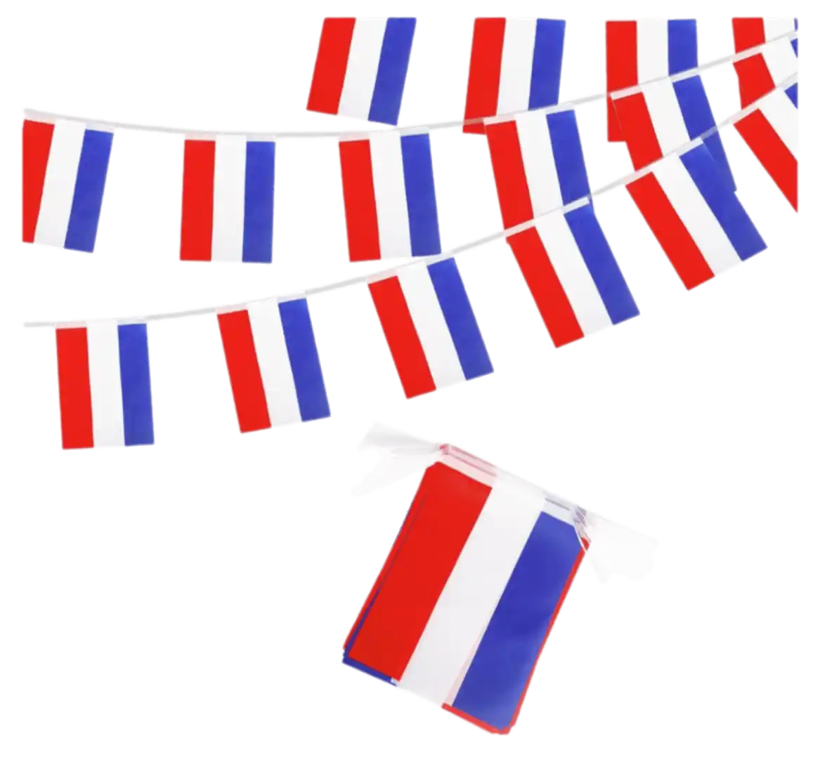 Netherlands Flag Polyester Bunting Banner 10m