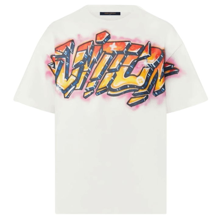 Louis Vuitton Vuitton Graffiti T-shirt - Milky White