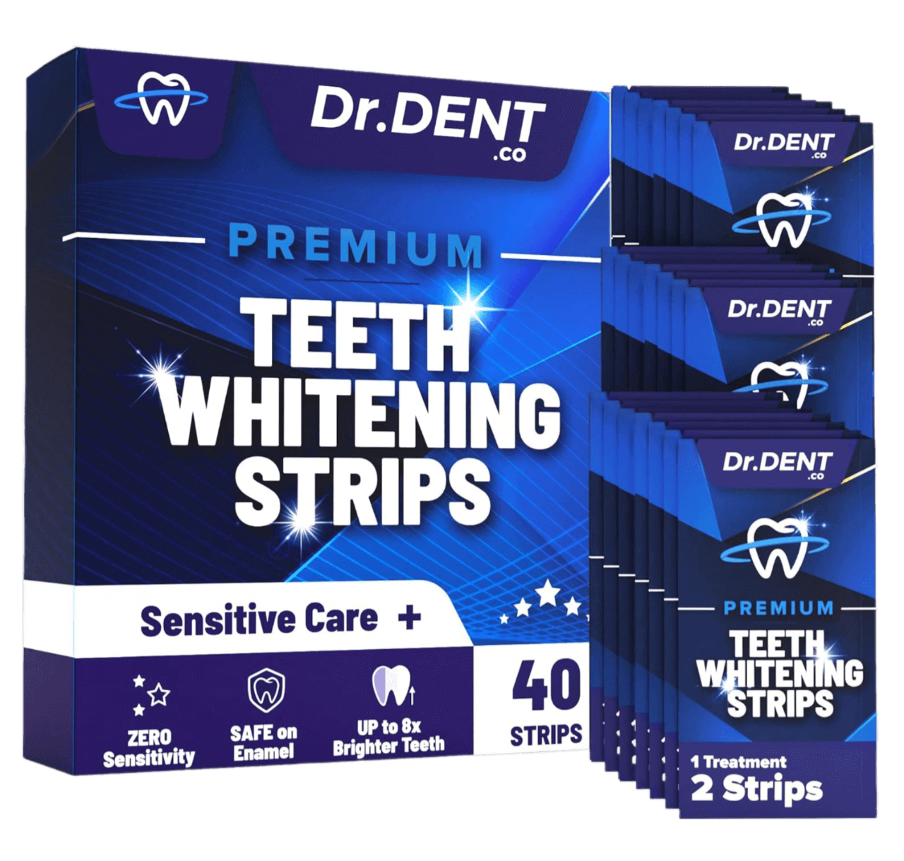 DrDent Premium Teeth Whitening Strips x40