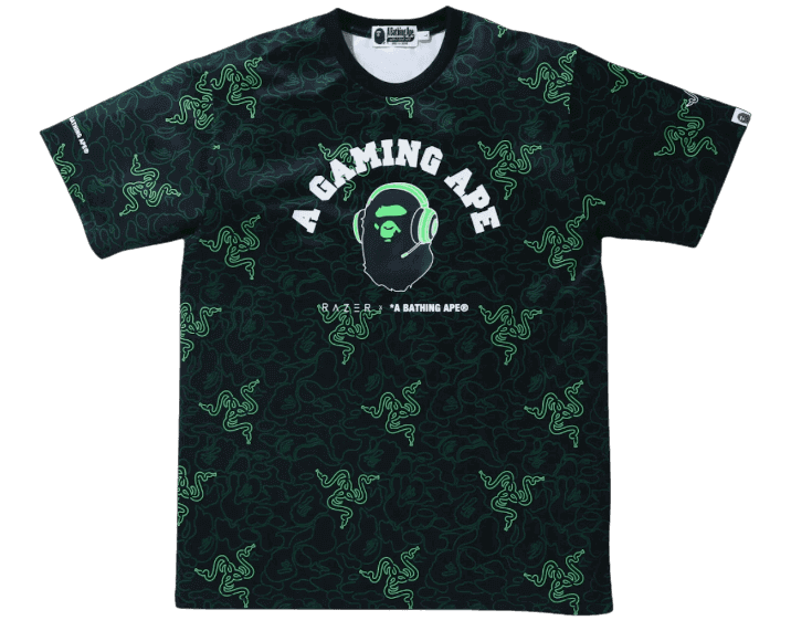 BAPE x Razer Neon Camo Team Tee - Green