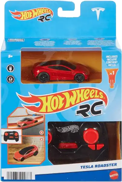 Hot Wheels RC 1:64 Scale Tesla Roadster