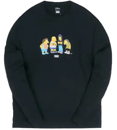 Kith x The Simpsons Bullies L/S Tee - Black