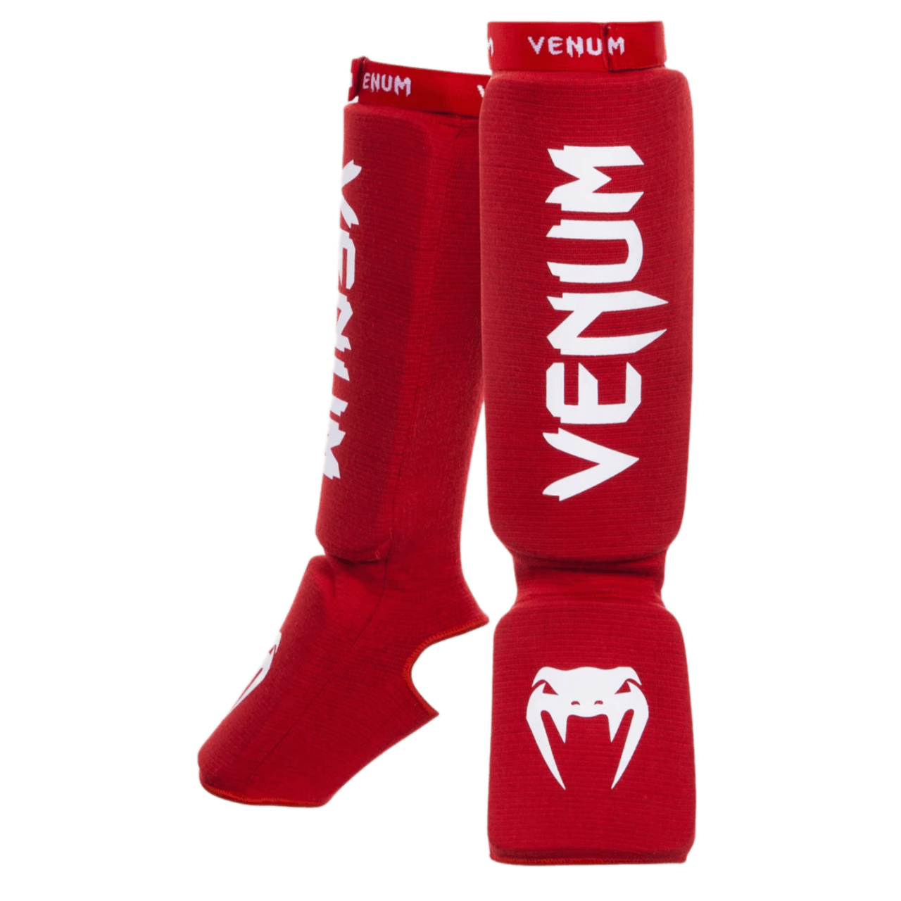 Venum Kontact Shin Guards - Red