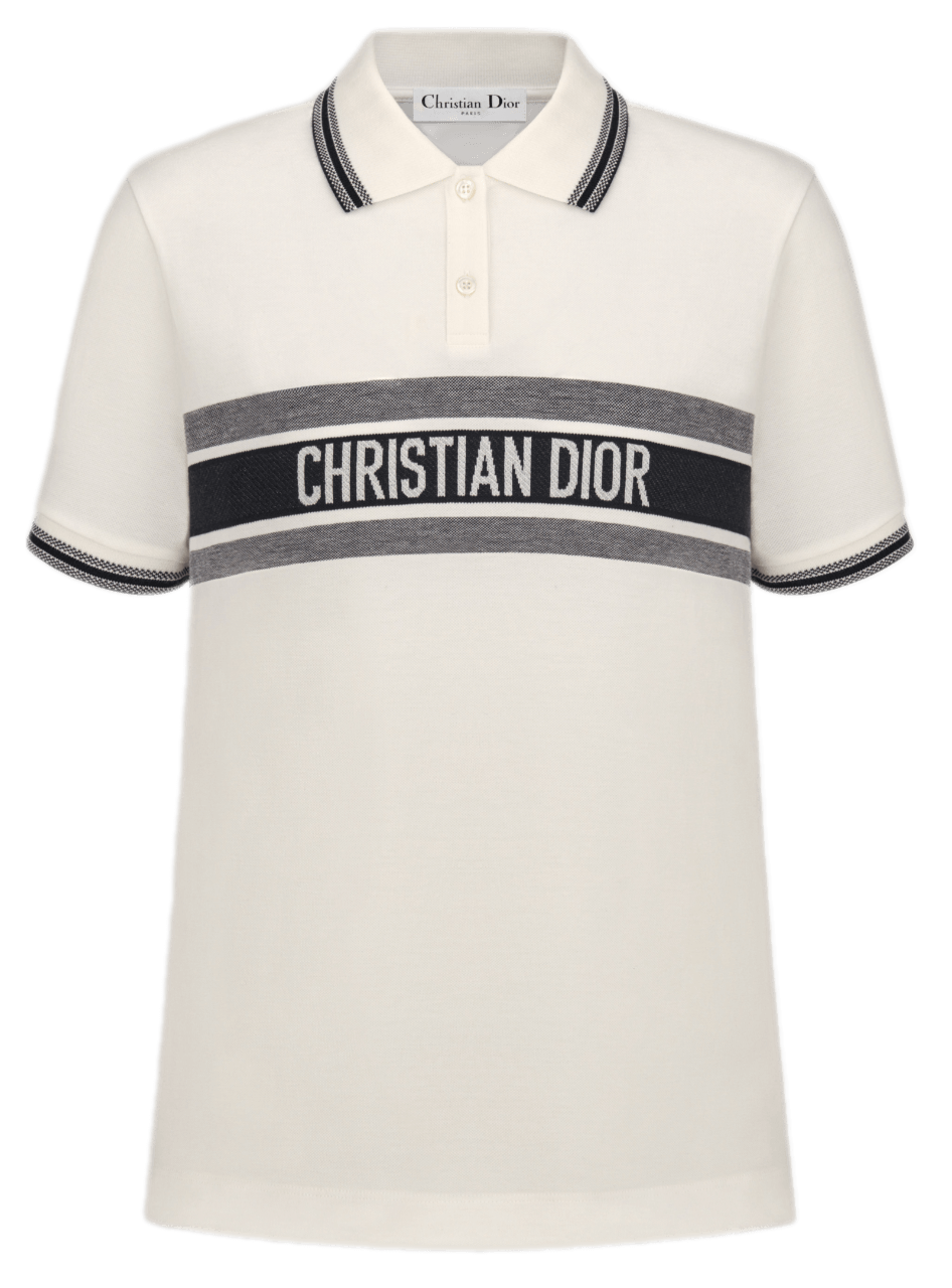 Dior Polo Shirt - White/Navy