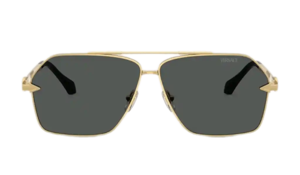 Versace Avanti Navigator Sunglasses - Black/Gold