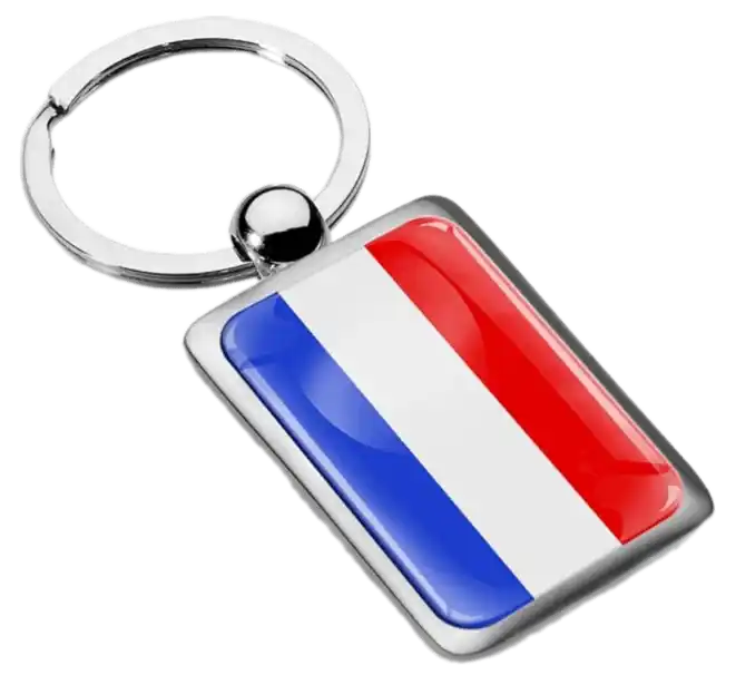 Biomar Labs Netherlands Stainless Steel Metal Keychain