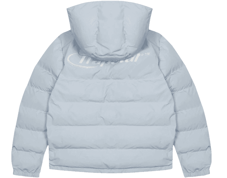 Trapstar Hyperdrive Detachable Hooded Puffer Jacket - Ice Blue