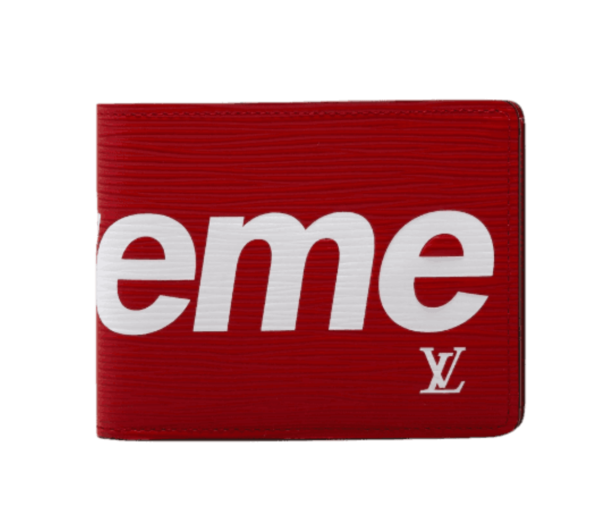 Louis Vuitton x Supreme Slender Wallet - Epi Red