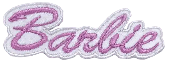Barbie Pink Embroidered Patch