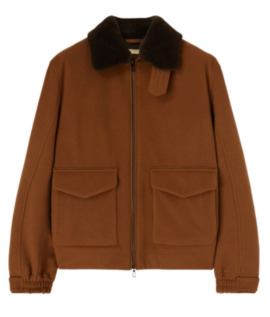 Loro Piana Kilya Bomber Jacket - Vicuña/Natural