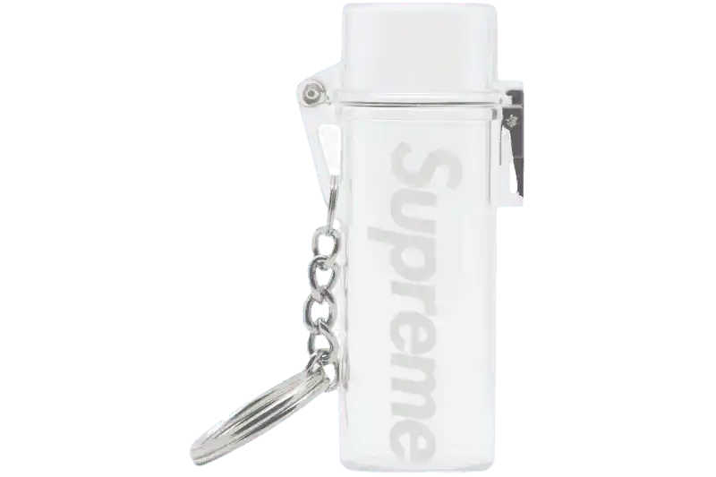Supreme Waterproof Lighter Case Keychain - Clear