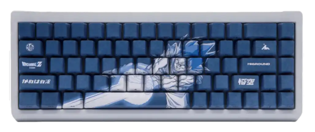 Higround x Dragon Ball Z Goku Summit Keyboard - Blue/White