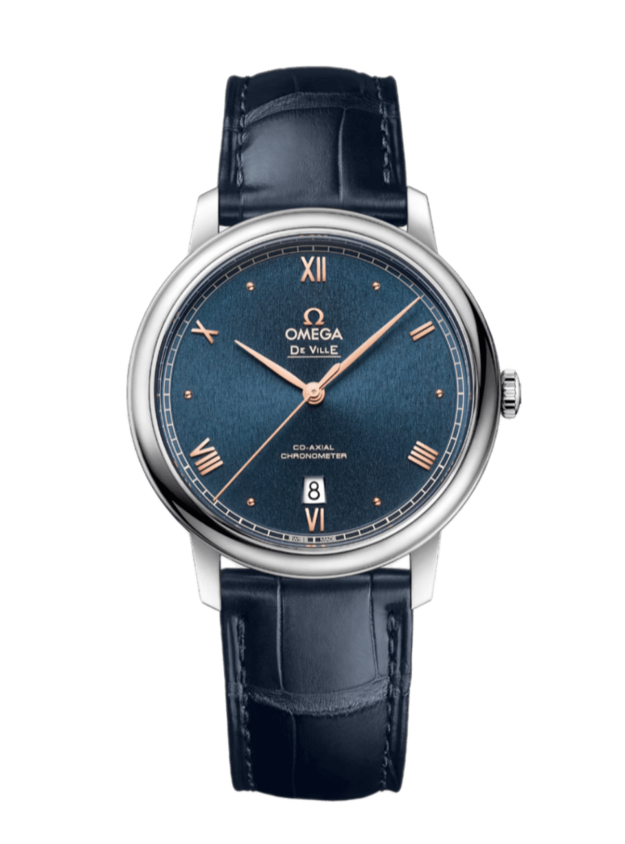 Omega De Ville Prestige Blue Sun-brushed Dial - 39.5mm, Steel
