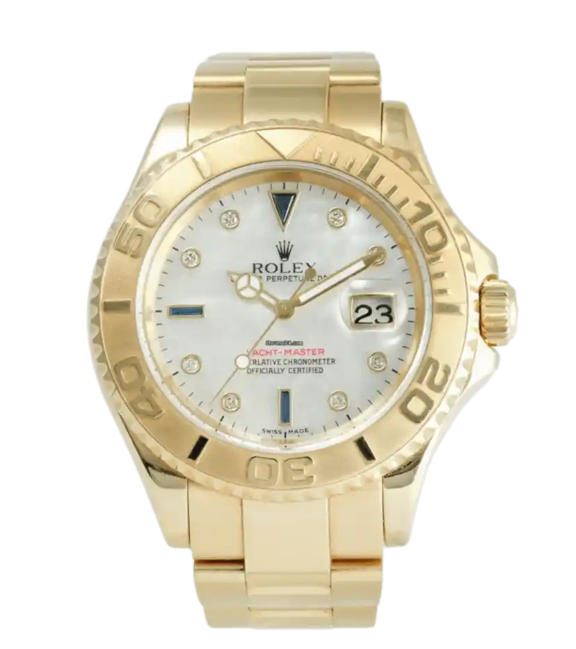 Rolex Yacht-Master Mother of Pearl White Dial - 40mm, Yellow Gold (2008)