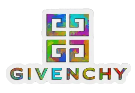 Givenchy Multicolor Logo Sticker
