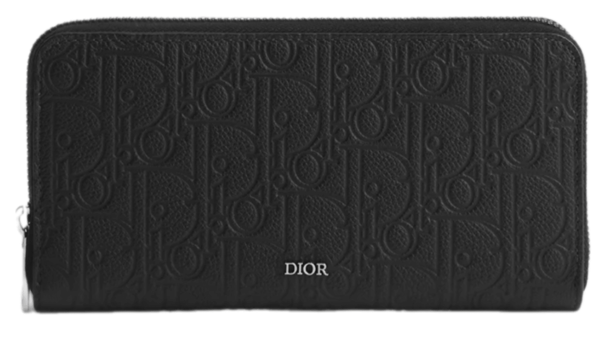 Dior Zipped Long Wallet - Black Dior Gravity Leather